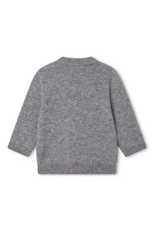 Maglione in misto lana e cashmere grigio GIVENCHY KIDS | H05274A17